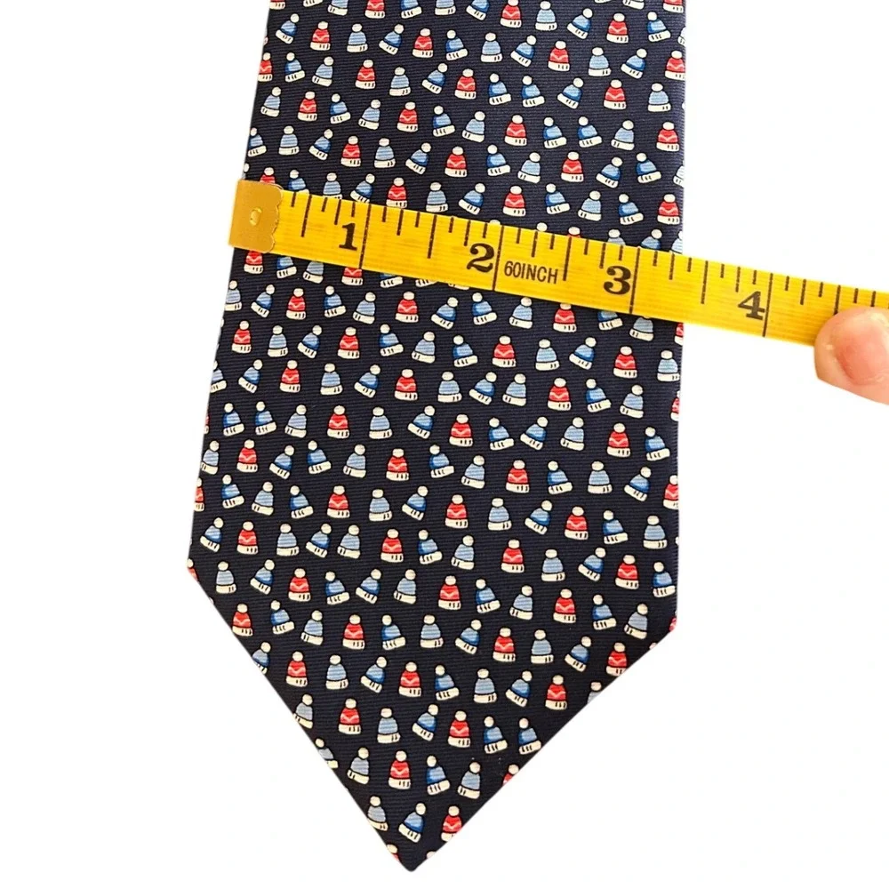 New W/Tags Brooks Brothers Men's Novelty Necktie Silk Winter Holiday $79.50 MSRP